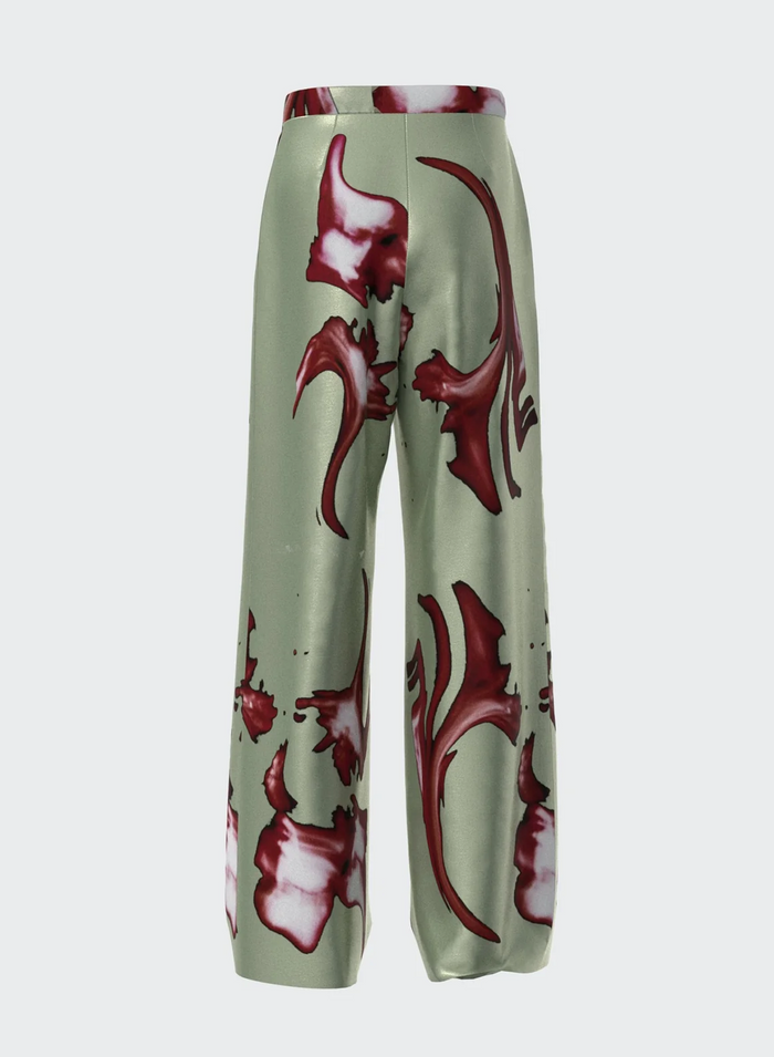 Les Hommes LONG PANTS CAMOU FACE SILK