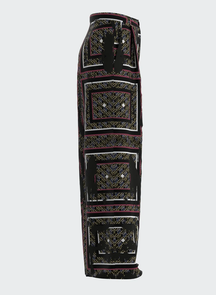 Les Hommes LONG PANTS LH MONOGRAM SILK