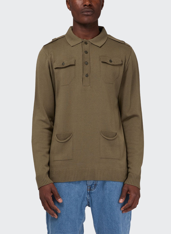 Les Hommes MILITARY POLO