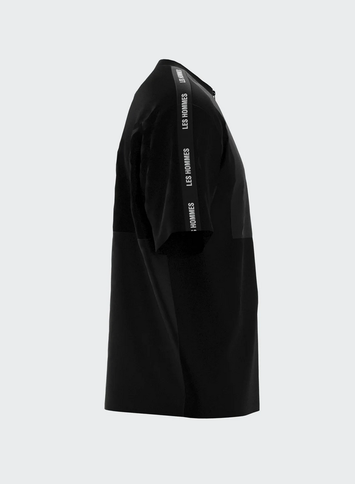 Les Hommes MIX AND MATCH JERSEY NYLON T-SHIRT