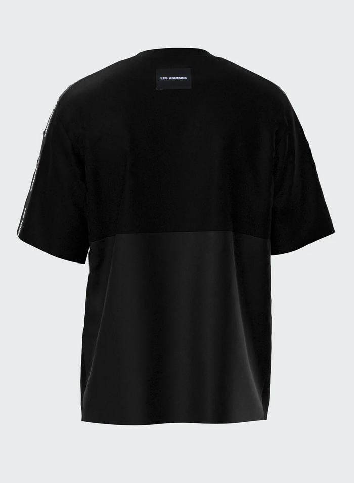 Les Hommes MIX AND MATCH JERSEY NYLON T-SHIRT