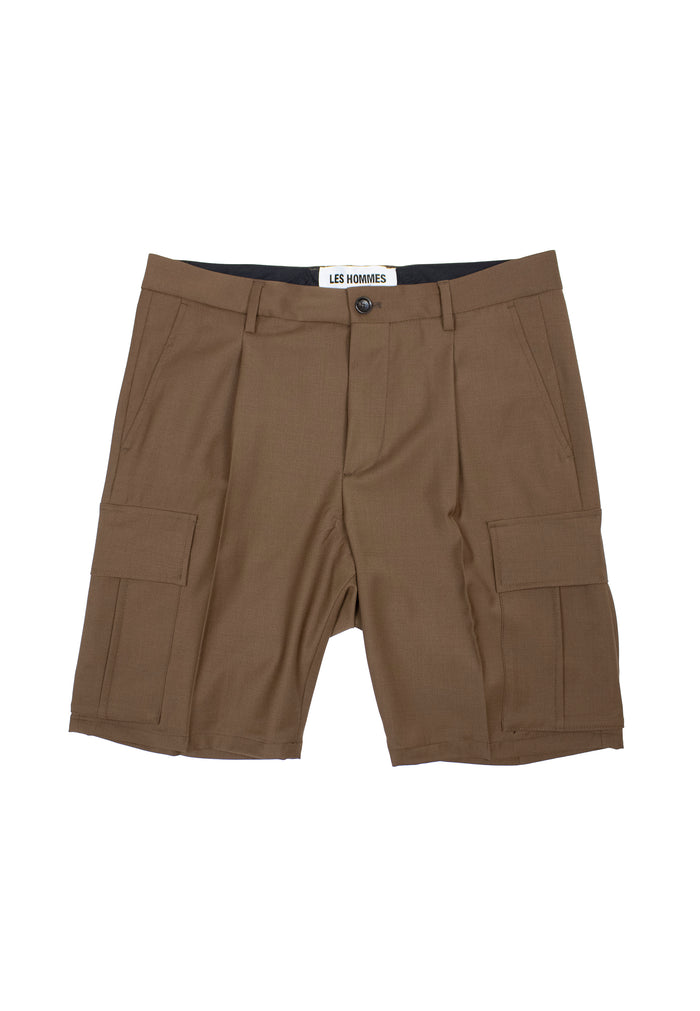 Les Hommes MIX-WOOL-CARGO-STRETCH-SHORT