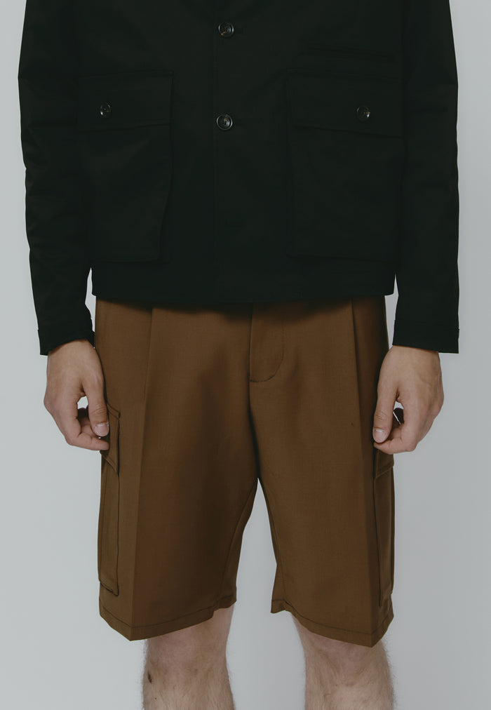 les hommes MIX-WOOL-CARGO-STRETCH-SHORT