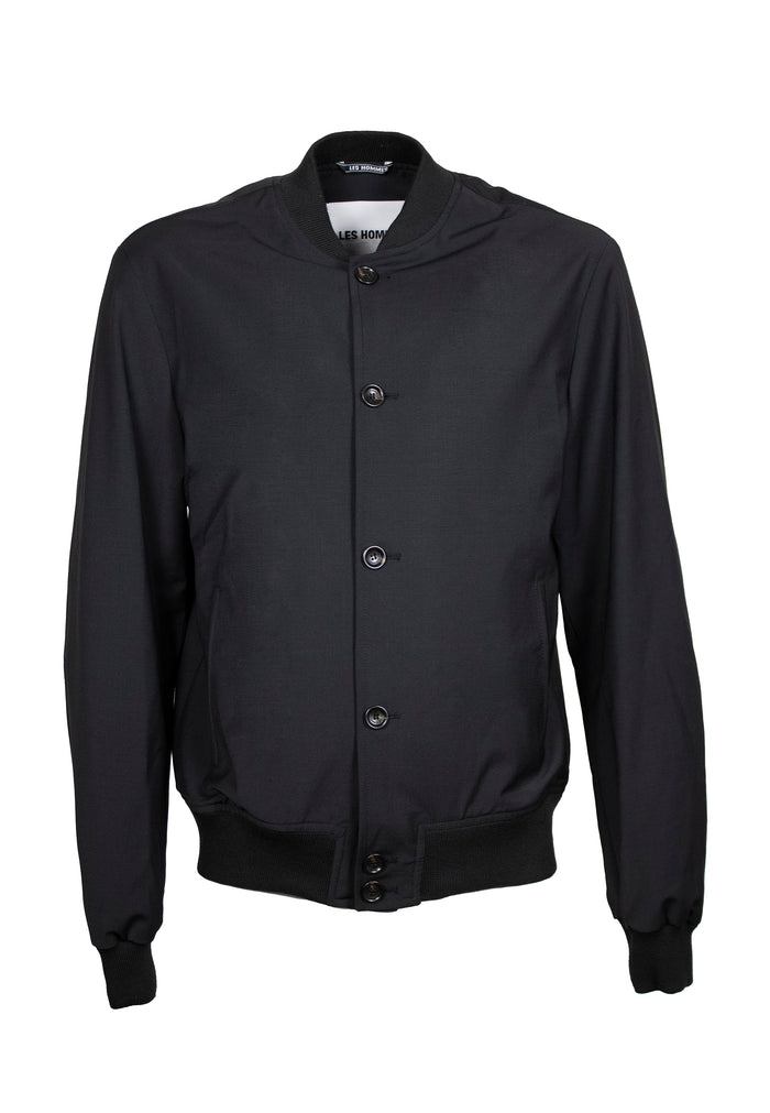 Les Hommes MIX-WOOL-STRETCH-BOMBER-JACKET