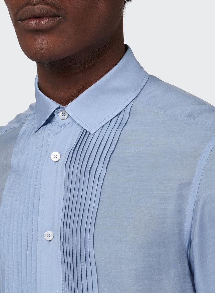 Les Hommes MUSLIN CLASSY SMOKING SHIRT