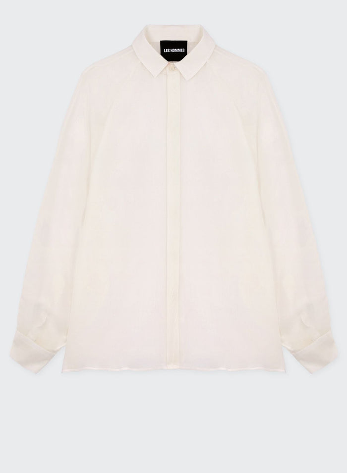 Les Hommes MUSLIN RAGLAN CLASSY SHIRT