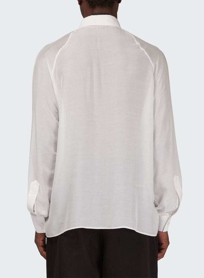 Les Hommes MUSLIN RAGLAN CLASSY SHIRT