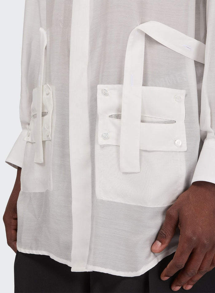 Les Hommes MUSLIN UTILITY SHIRT