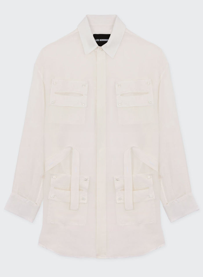 les hommes MUSLIN UTILITY SHIRT