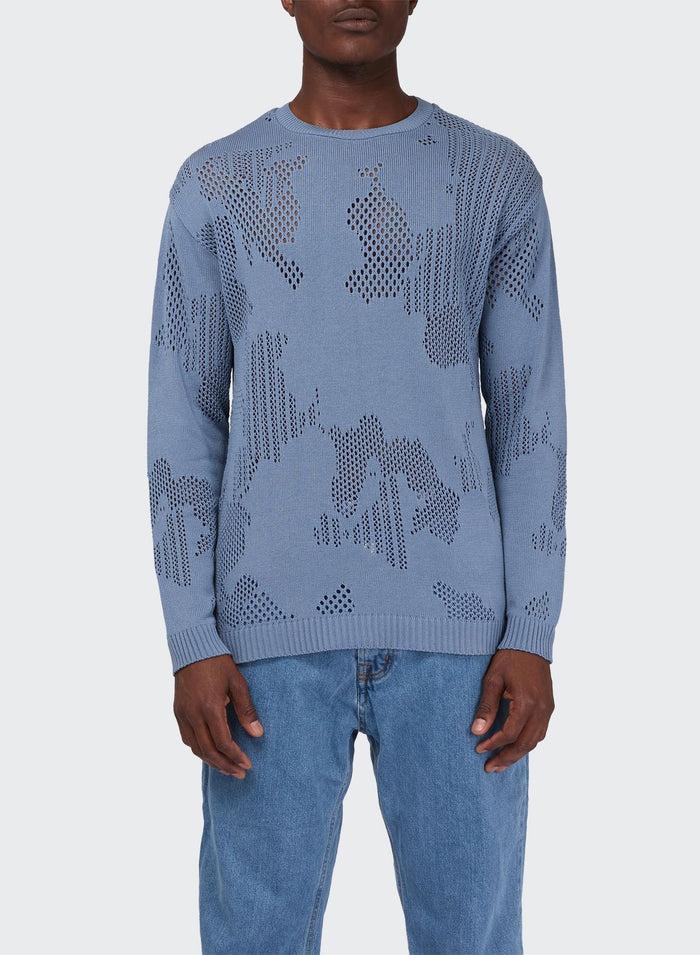 Les Hommes PERFORED COTTON FANTASY PULL