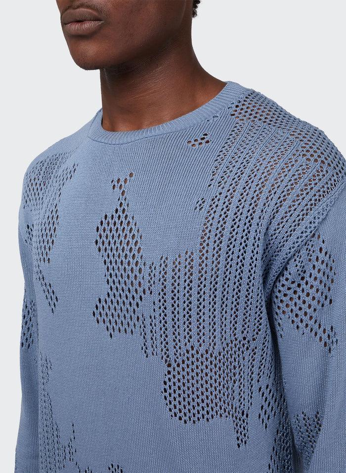 Les Hommes PERFORED COTTON FANTASY PULL