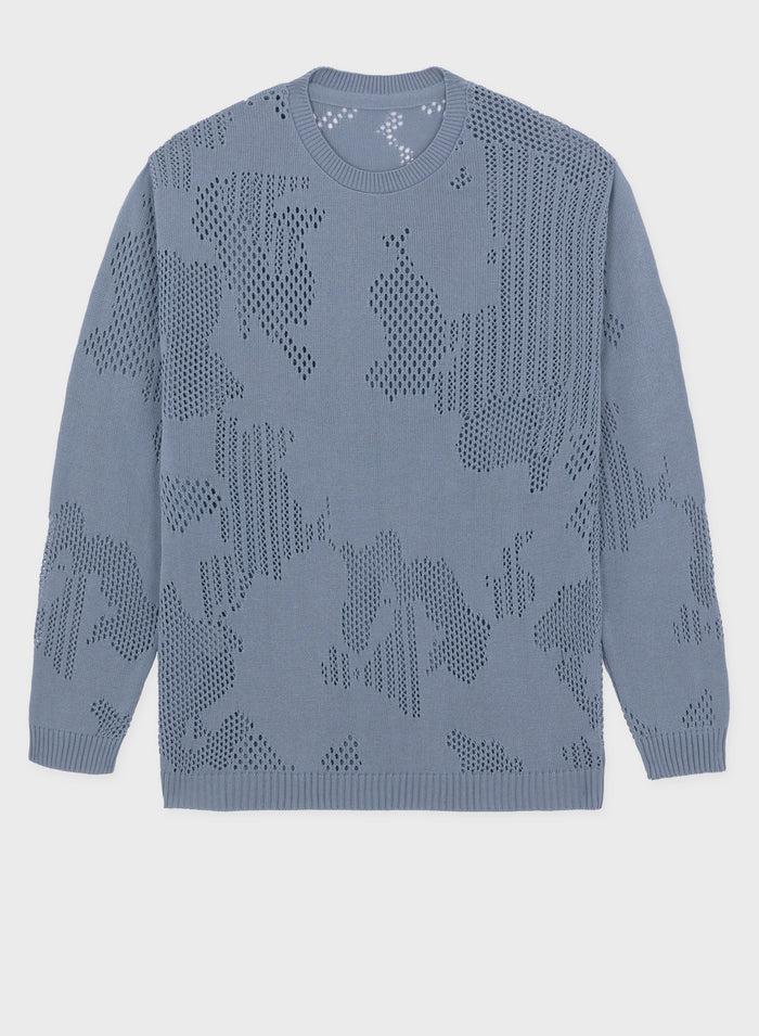 les hommes PERFORED COTTON FANTASY PULL