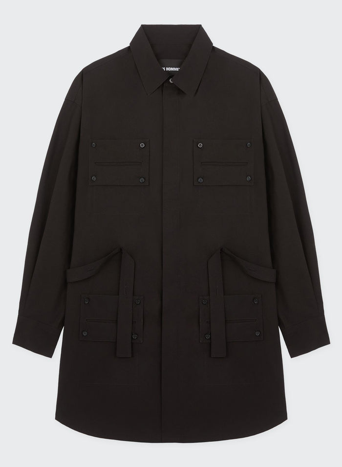 Les Hommes POPELINE UTILITY SHIRT