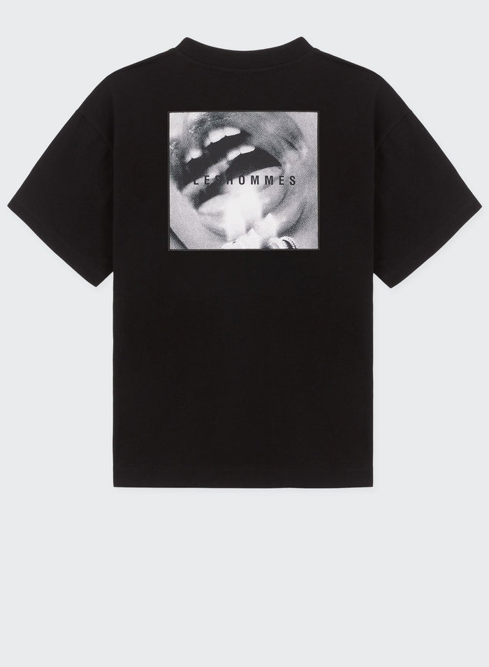 Les Hommes REGULAR FIT LH SILK PRINT T-SHIRT