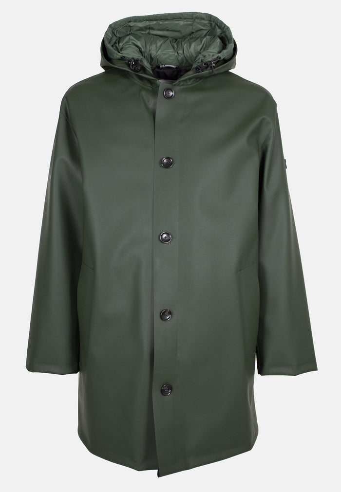 Les Hommes RUBBER PARKA + DUCK DOWN JACKET