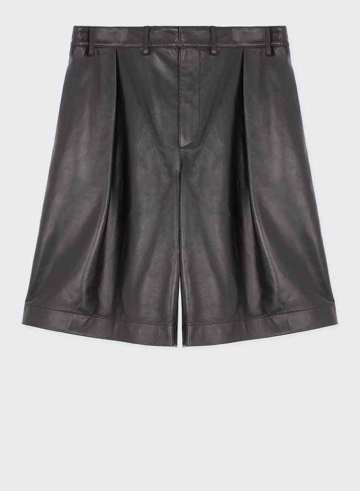 les hommes SKATER LEATHER SHORTS