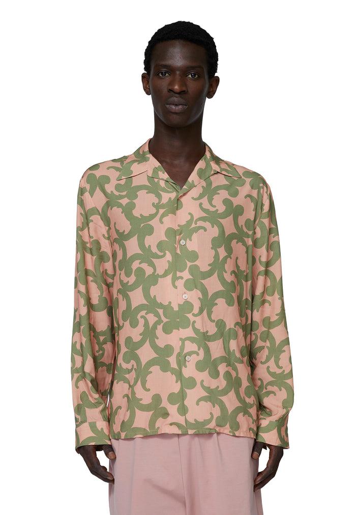Les Hommes VISCOSE PRINTED SHIRT