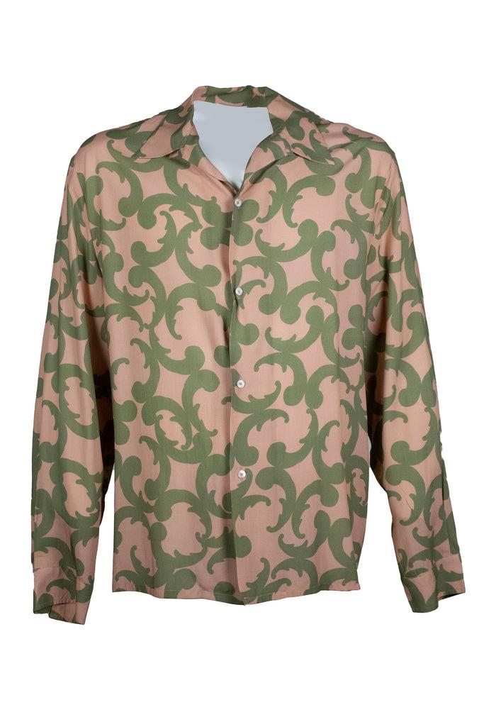 Les Hommes VISCOSE PRINTED SHIRT