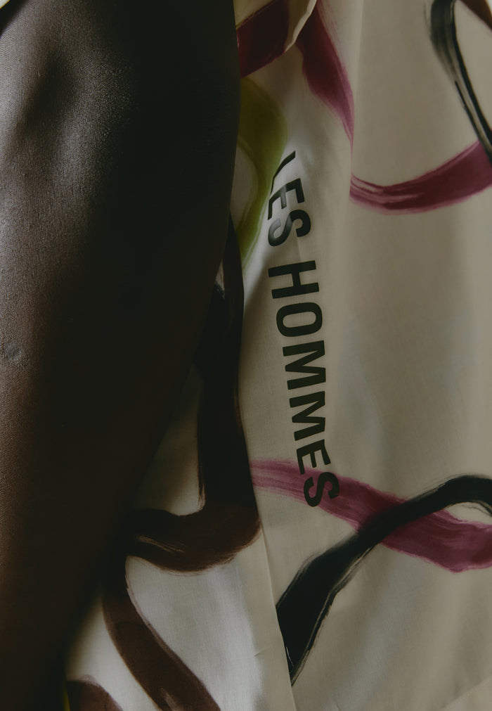 Les Hommes VISCOSE PRINTED SHIRT