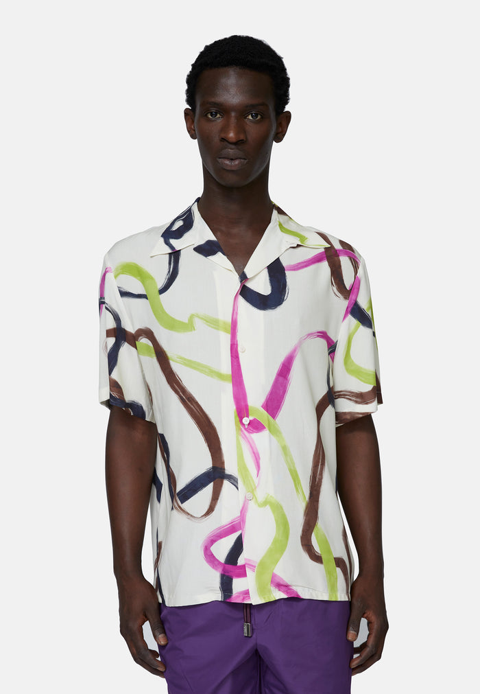 les hommes VISCOSE PRINTED SHIRT