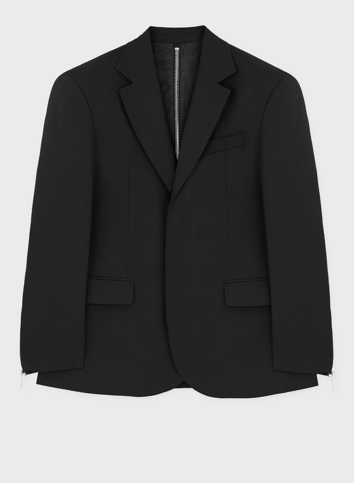 les hommes SPLIT BLAZER WITH VERTICAL ZIP HIDDEN BUTTONS