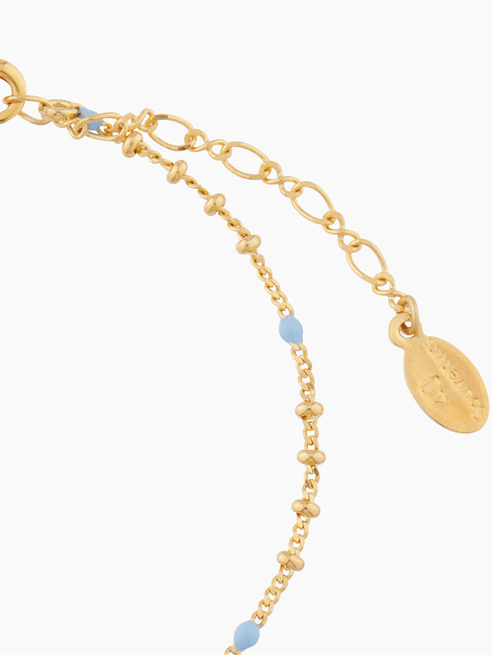 Les Néréides 40 Souvenirs Chihuahua Charms Bracelet - Blue