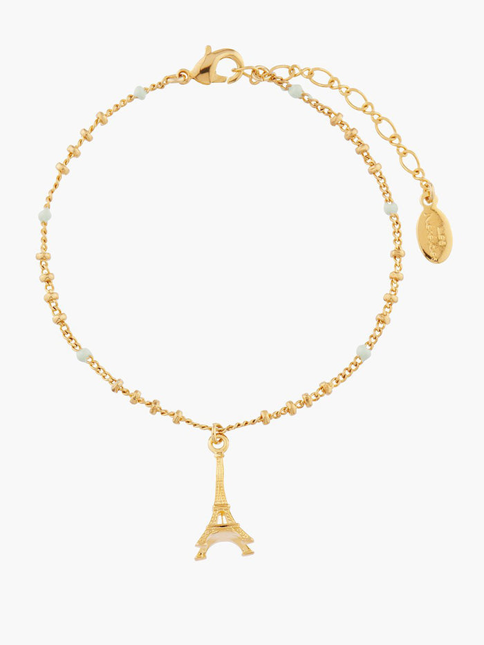 les néréides 40 Souvenirs Eiffel Tower Charms Bracelet - Blue