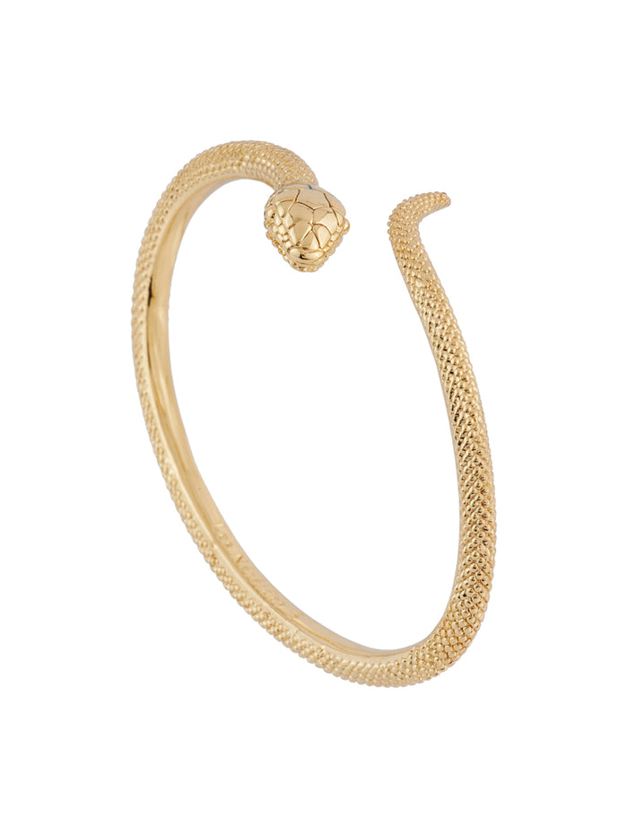Les Néréides Blazing Nature Waving Viper Semi-Rigid Bracelet - L / Gold