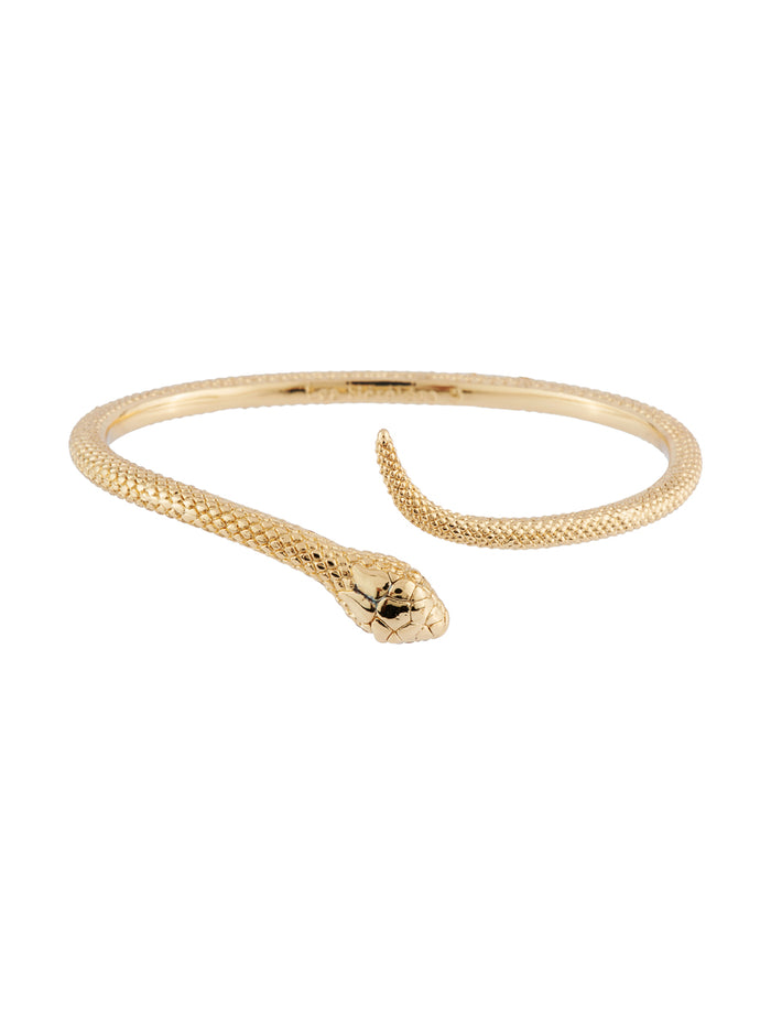 les néréides Blazing Nature Waving Viper Semi-Rigid Bracelet - L / Gold