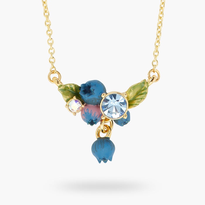 Les Néréides Blueberry And Round Cut Stone Statement Necklace - Multicolor