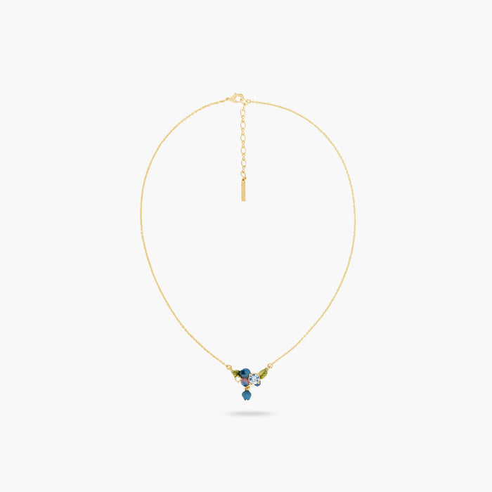 Les Néréides Blueberry And Round Cut Stone Statement Necklace - Multicolor