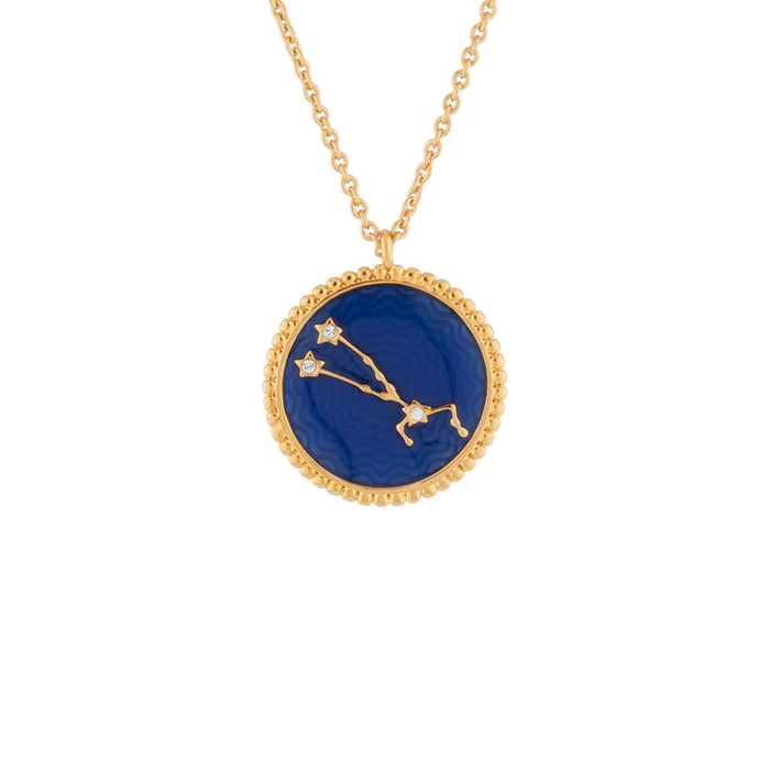 les néréides Constellation Reversible Taurus Zodiac Sign Pendant Necklace - Taurus