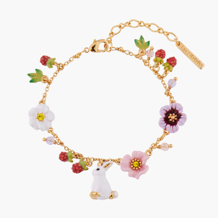 Les Néréides Enchanted Encounter Bunny Charms Bracelet - Multicolor