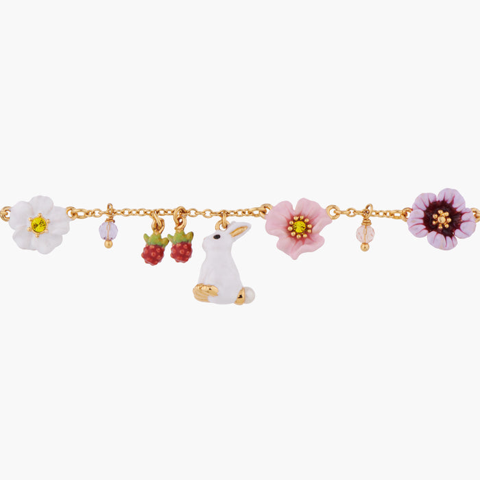 les néréides Enchanted Encounter Bunny Charms Bracelet - Multicolor