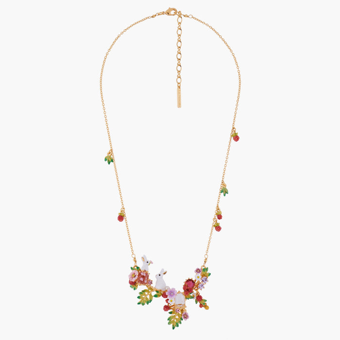 Les Néréides Enchanted Encounter Bunny Collar Necklace - Multicolor