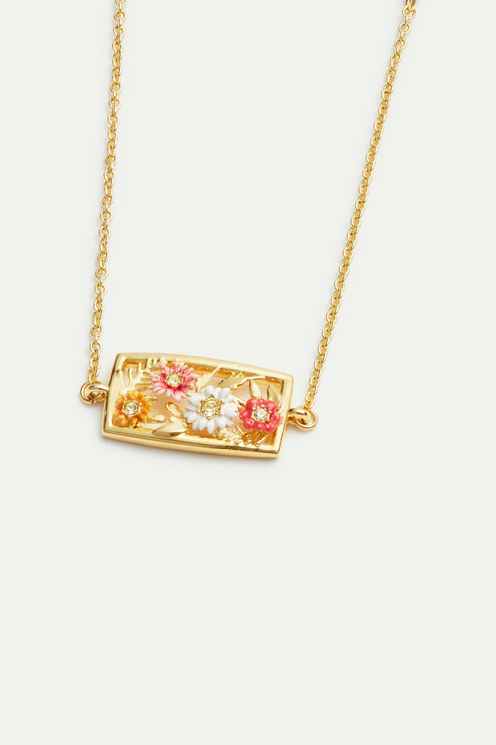 Les Néréides Fine Openwork Gold-Plated Bracelet With Zinnias - Multicolor
