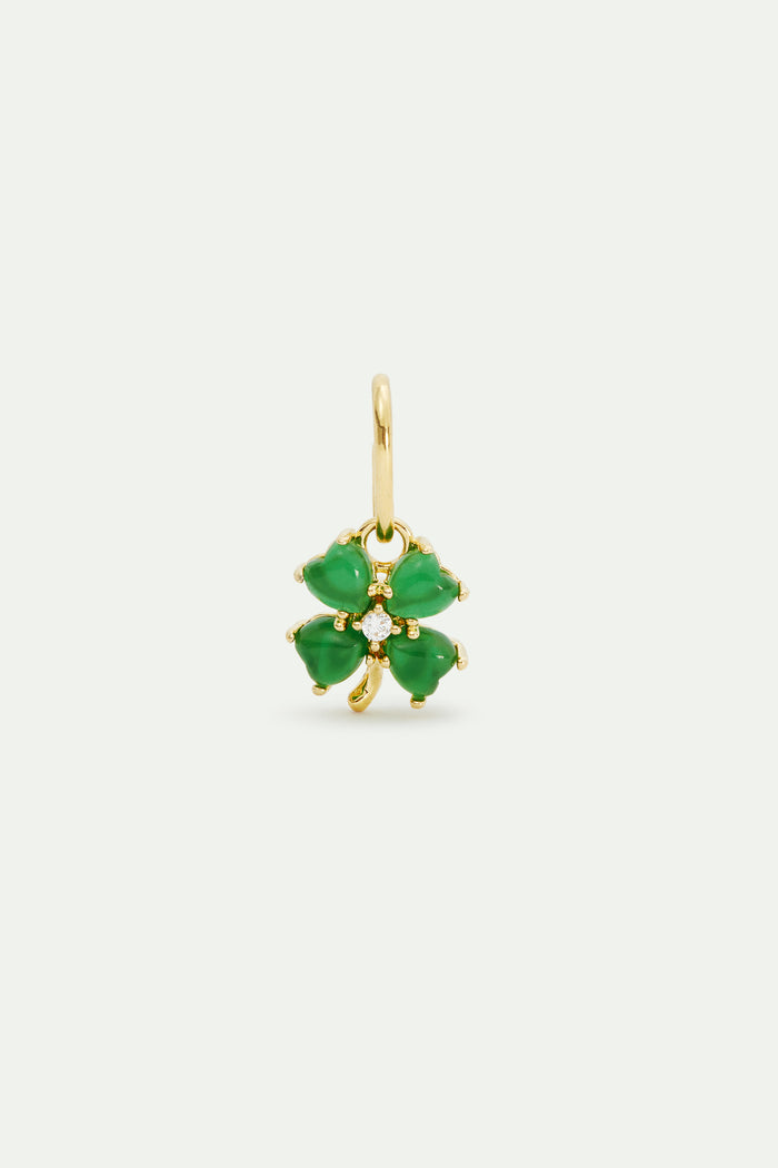 les néréides Four Leaf Clover Pendant - Luck and Optimism - Green
