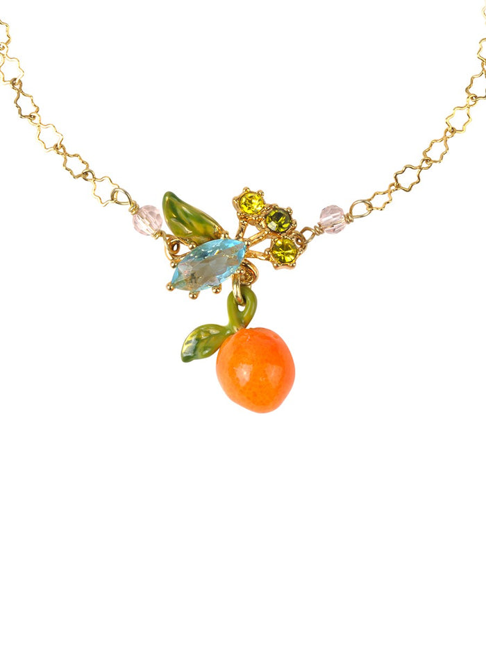 Les Néréides Gardens In Provence Orange Bracelet - Orange White Green