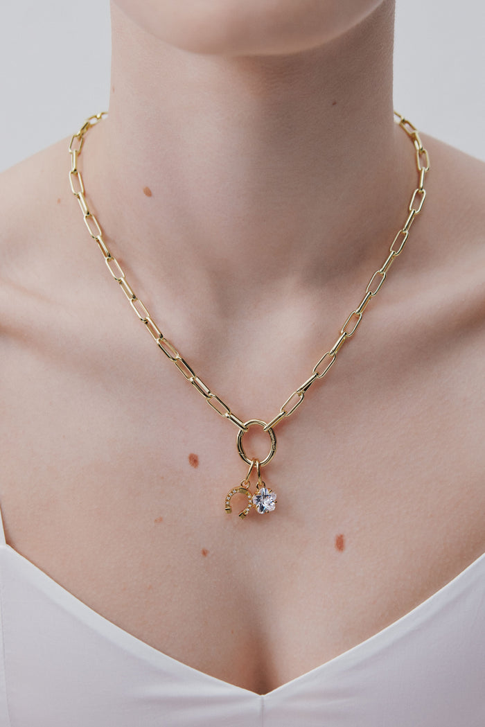 Les Néréides Gold-Plated Horseshoe Pendant - Conjuring And Abnegation - Gold