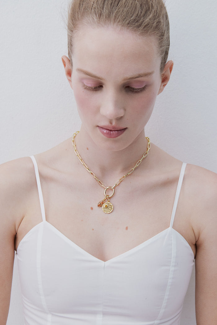 Les Néréides Golden Sunbeam Pendant - Dualism And Delight - Gold