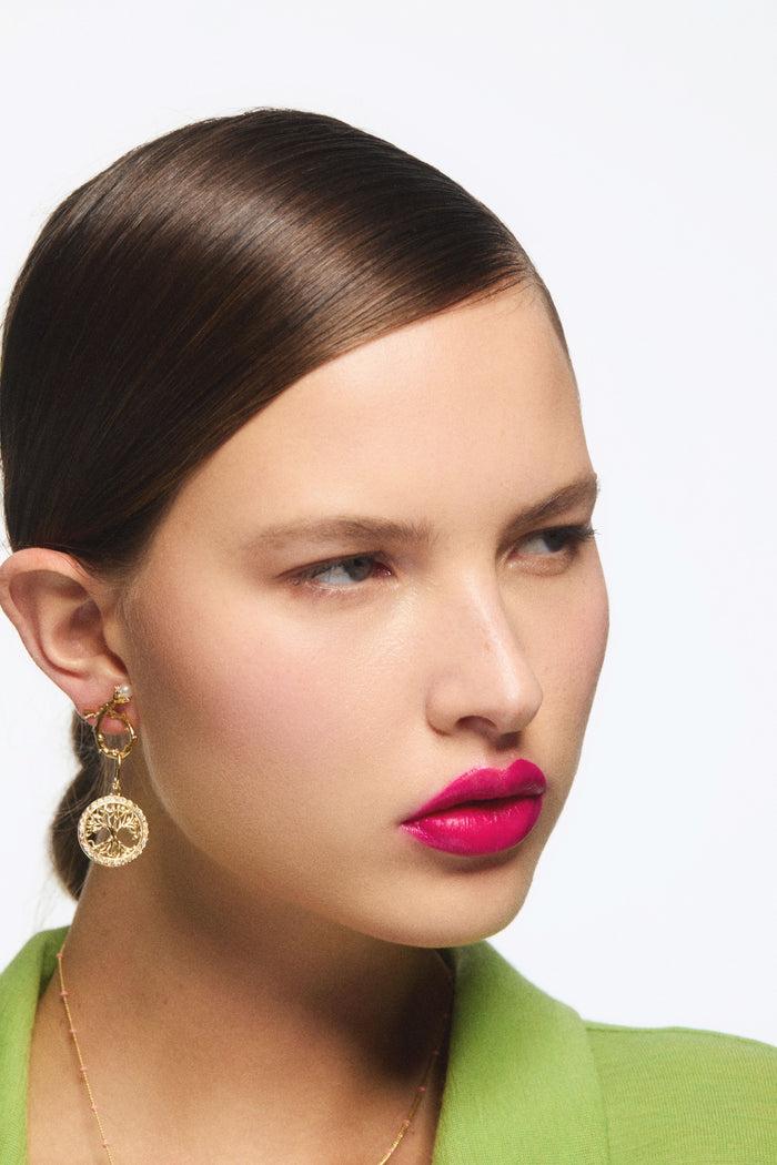 Les Néréides Golden Tree Of Life Pendant - Balance And Knowledge - Gold