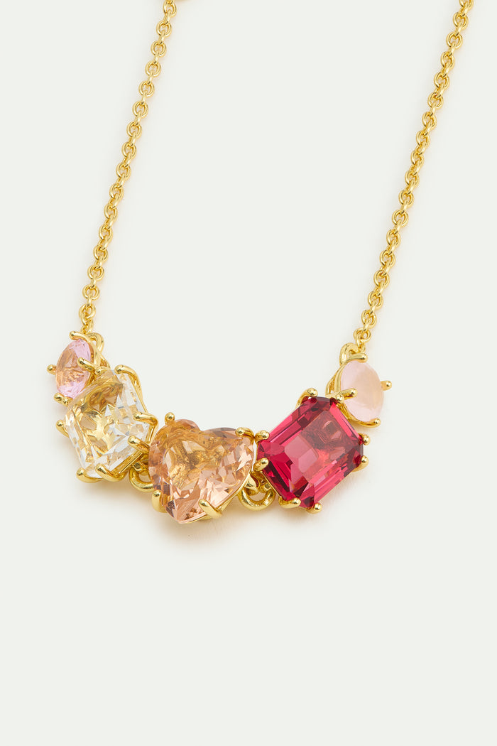 Les Néréides Gradient Pink Diamantine Fine Bracelet With Five Stones - Pink