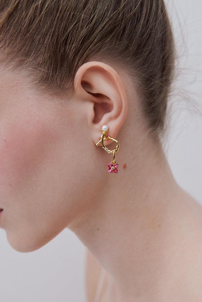 Les Néréides Hydrangea Pendant - Discovery And Generosity - Multicolor