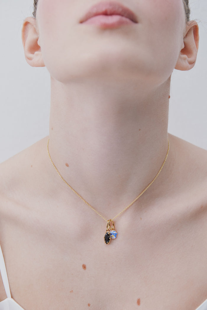 Les Néréides Jet Black Pendant - Balance And Faith - Black