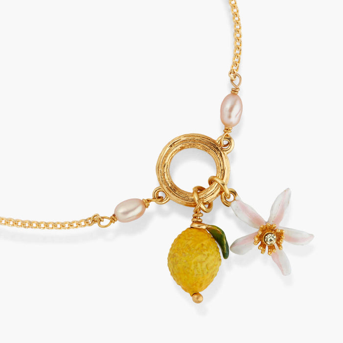 Les Néréides Lemon And Lemon Blossom Fine Bracelet - Yellow