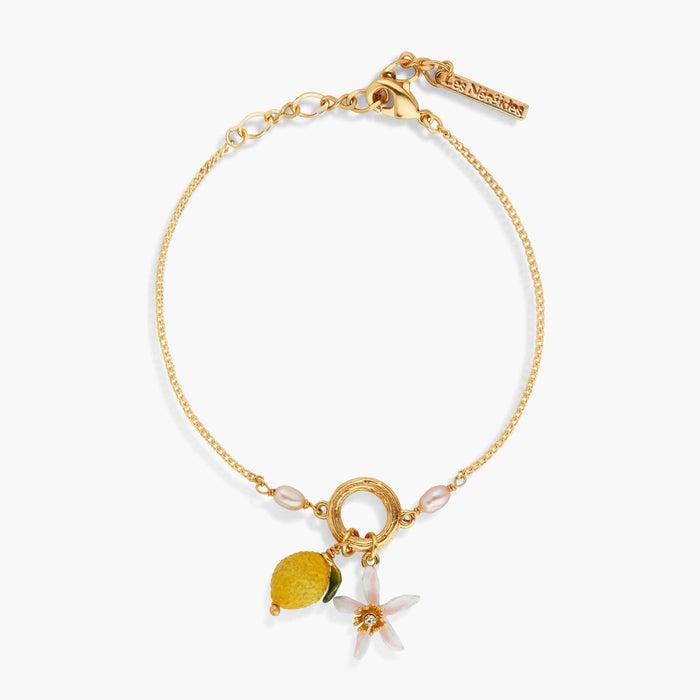 les néréides Lemon and Lemon Blossom Fine Bracelet - Yellow