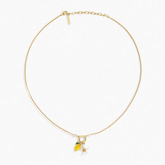 Les Néréides Lemon And Lemon Blossom Pendant Necklace - Yellow
