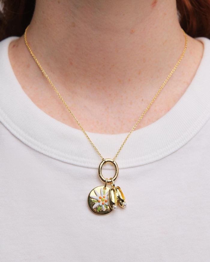 Les Néréides Ballet Shoe Pendant - Gold