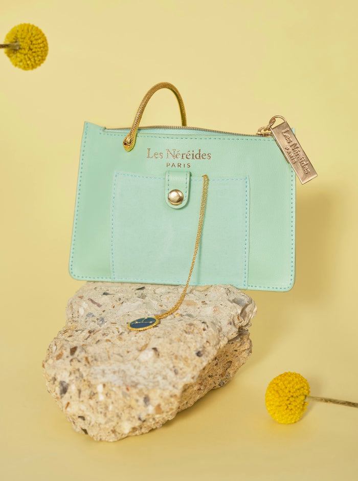 Les Néréides Les Néréides Flat Jewelry Gift Pouch - Green