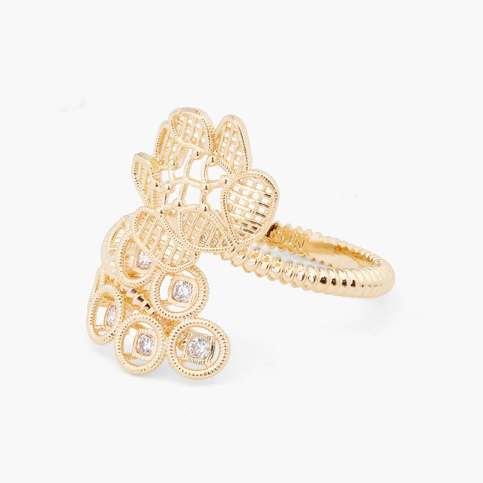 les néréides Gold Thread Adjustable Ring - Gold